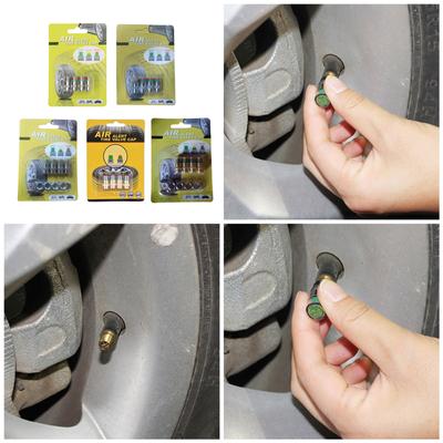 Leak Proof Tire Pressure Valves Caps Detection With Digital Display Gauge Indicator Alerts Fit for Car Safety Monitoring