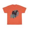 Black Cat, Unisex Heavy Cotton T-shirt, Halloween, Classic Vintage Tee