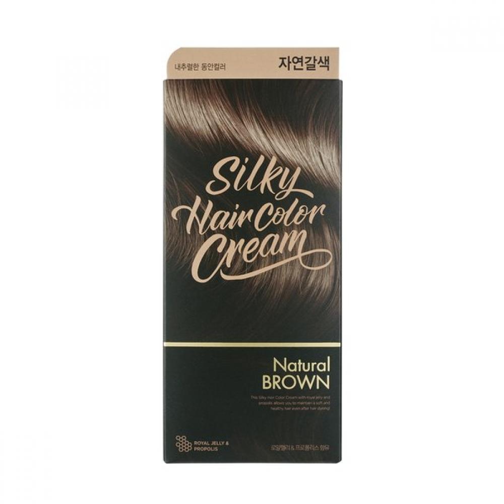 

[the Face Shop] Stylist Silky Hair Color Cream Natural Brown
