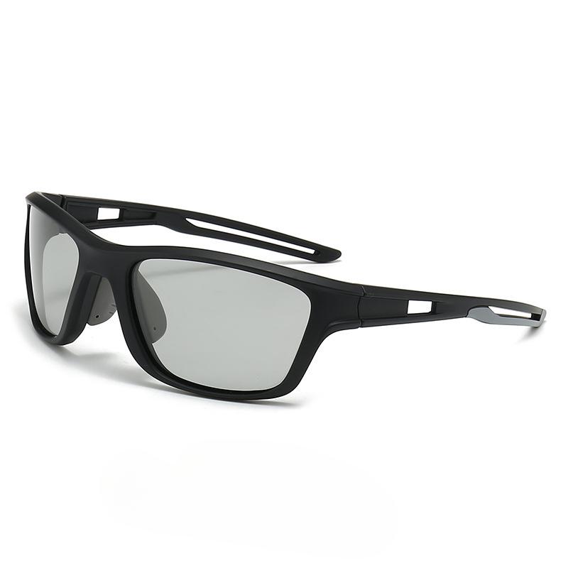 Europa y Estados Unidos Gafas de Sol Polarizadas de Nueva Moda para Hombres y Mujeres Gafas de Sol Deportivas Coloridas Gafas de Visión Nocturna para Montar al Aire Libre.