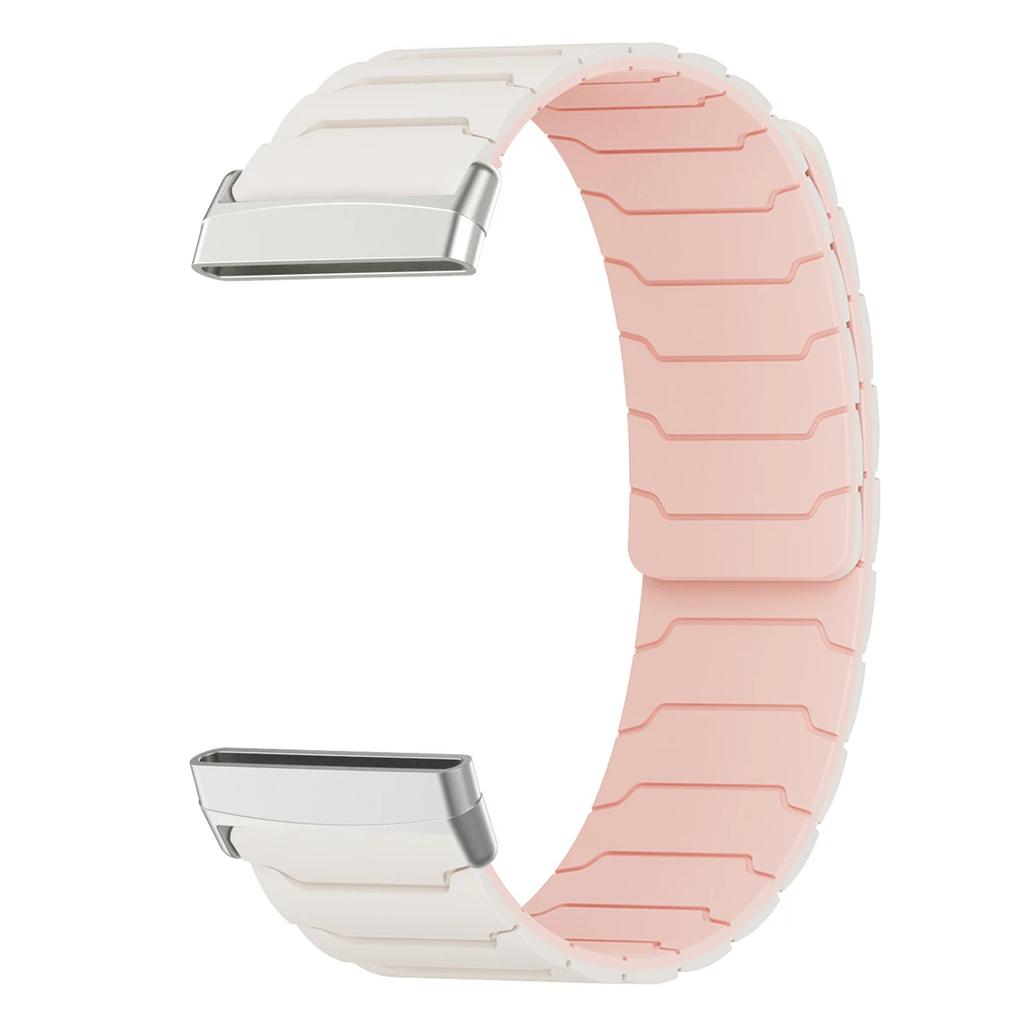 Magnetic loop strap for Fitbit watch versa 4/3 two color silicone band for versa 2/1 sport Bracelet replacement Wristband
