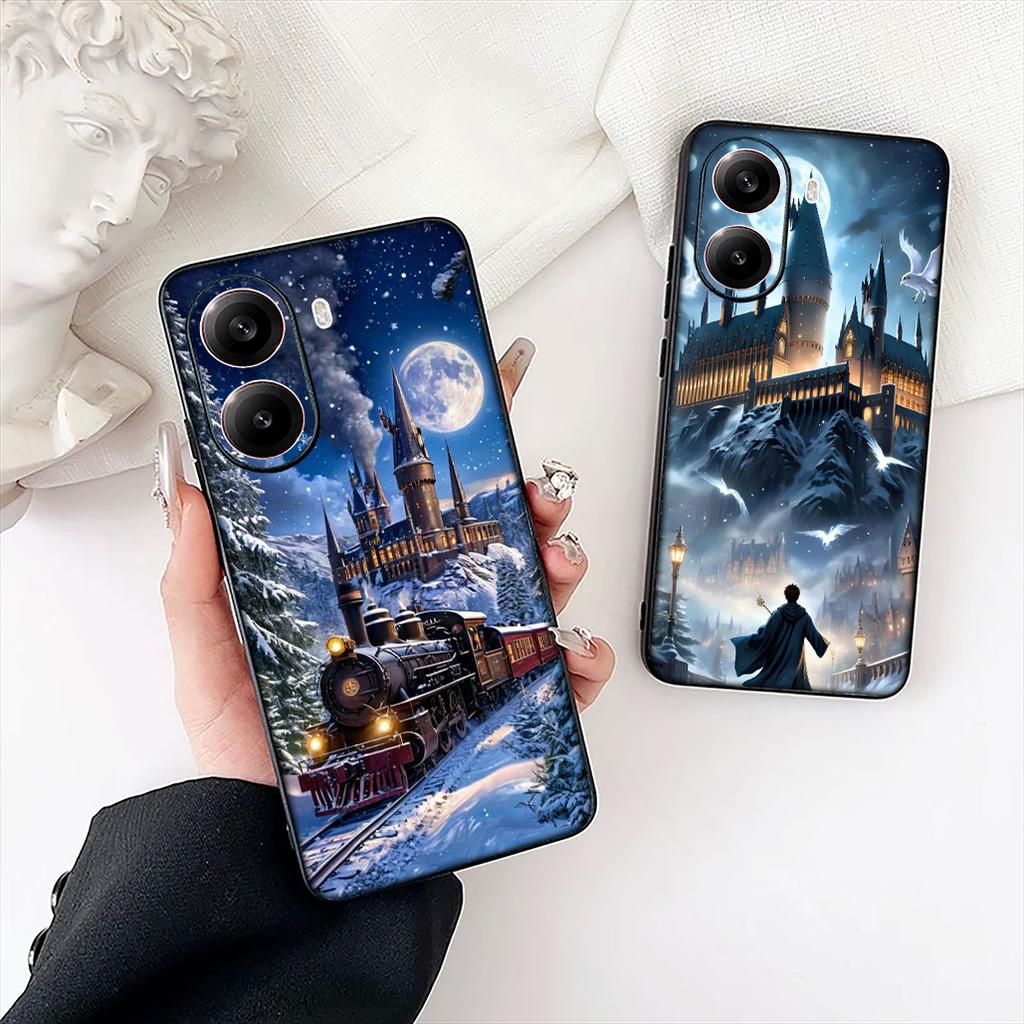 Cool Harries Owl Wand Art Potters Cover for Samsung Galaxy Note 20 9 10 S8 S10 Lite S9 Plus A54 A53 A21S S10E A17 Phone Case