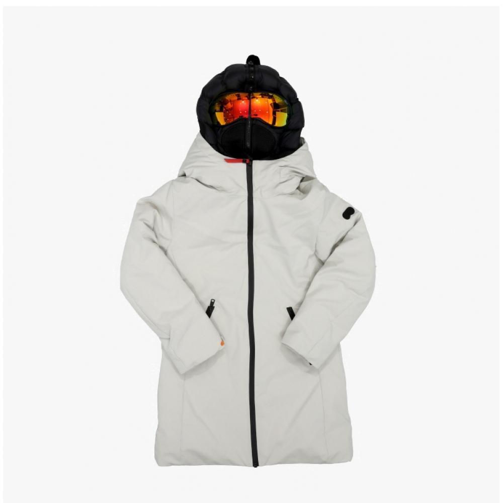 Ai Riders Girls Long Padding Jacket With Goggles Cg782rtdna5