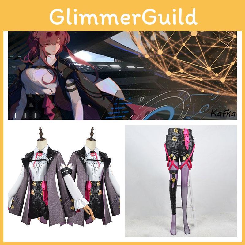 Honkai Star Rail Kafka Cosplay Costume Full Set For Women, Polyester Fabric Xs-xxxl