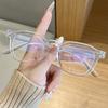 Simple Square Plastic Flat Light Glasses for Men and Women Fashion Trend Anti Blue Light Reading Eyewear