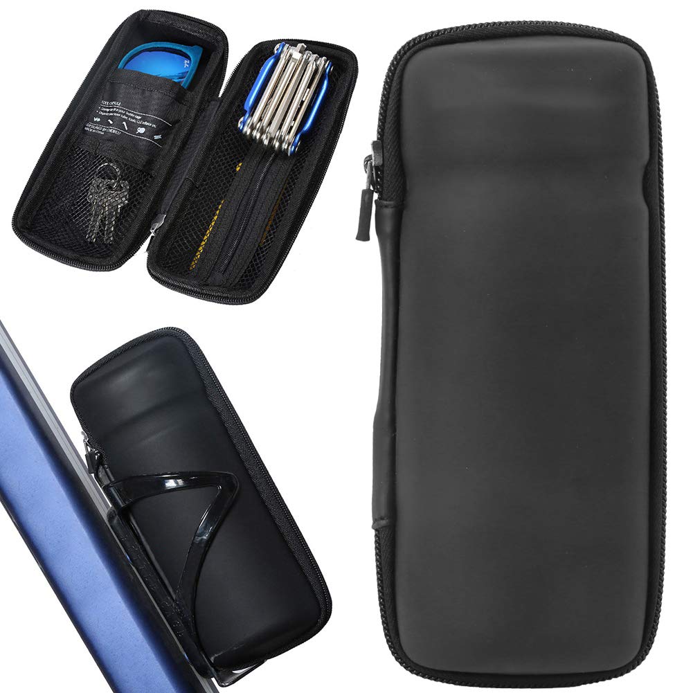 Waterproof Tool Tool Bicycle Storage Bottle for Road Bikes and Cycling Bottle, Case, Wear-Resistant (Black)