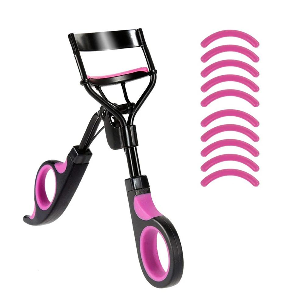 Mit 10 Stück Ersatzpads Wimpernbieger Damen Professionell Wimpernbiegezange Clips Langanhaltendes Augen Make-up Schönheitswerkzeuge