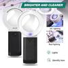 30X Magnifying Glass With LED UV Light Professional Duel Layer Optical Glasses Lens Handheld Magnifier Jewelry Loupe for Senior