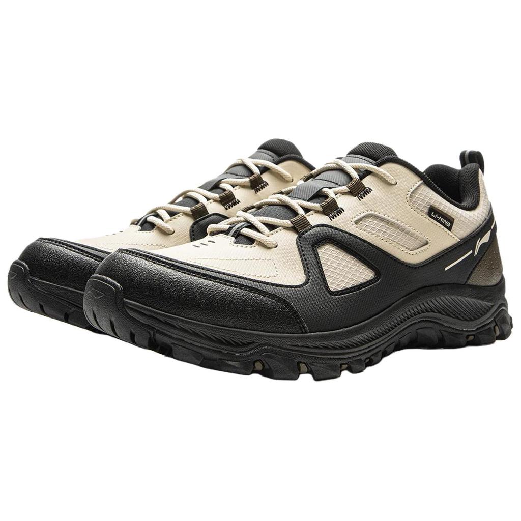 Li Ning Dämpfung Abriebfest Atmungsaktiv Niedrig geschnitten Freizeitschuhe Herren Schwarz Hafergrau AGCV415-3