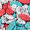 5pcs/lot Nature Turquoises Stone Cabochon For Jewelry Making Colored Oval Flat Back Cabochon Cameo DIY Rings Earring Accessories