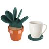6Pcs Lightweight Heat Insulation Coaster Vivid Plant Shaped Drink Anti-scald Pad  Table Decorative