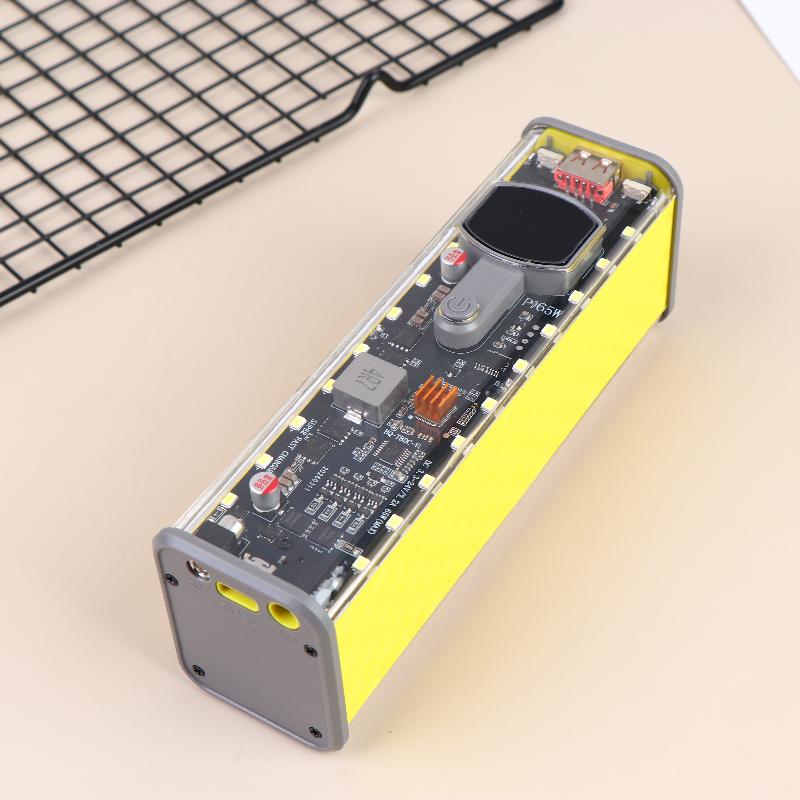 18650 Battery Storage Box 8 Cell PD 45W Fast Charging Power Bank Case DIY Rechargeable Kit for Camping Business Trips