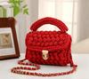 Hyuna Fashionable Korean-Japanese Crochet Chain Crossbody Bag - Versatile Handmade Colorful Bag