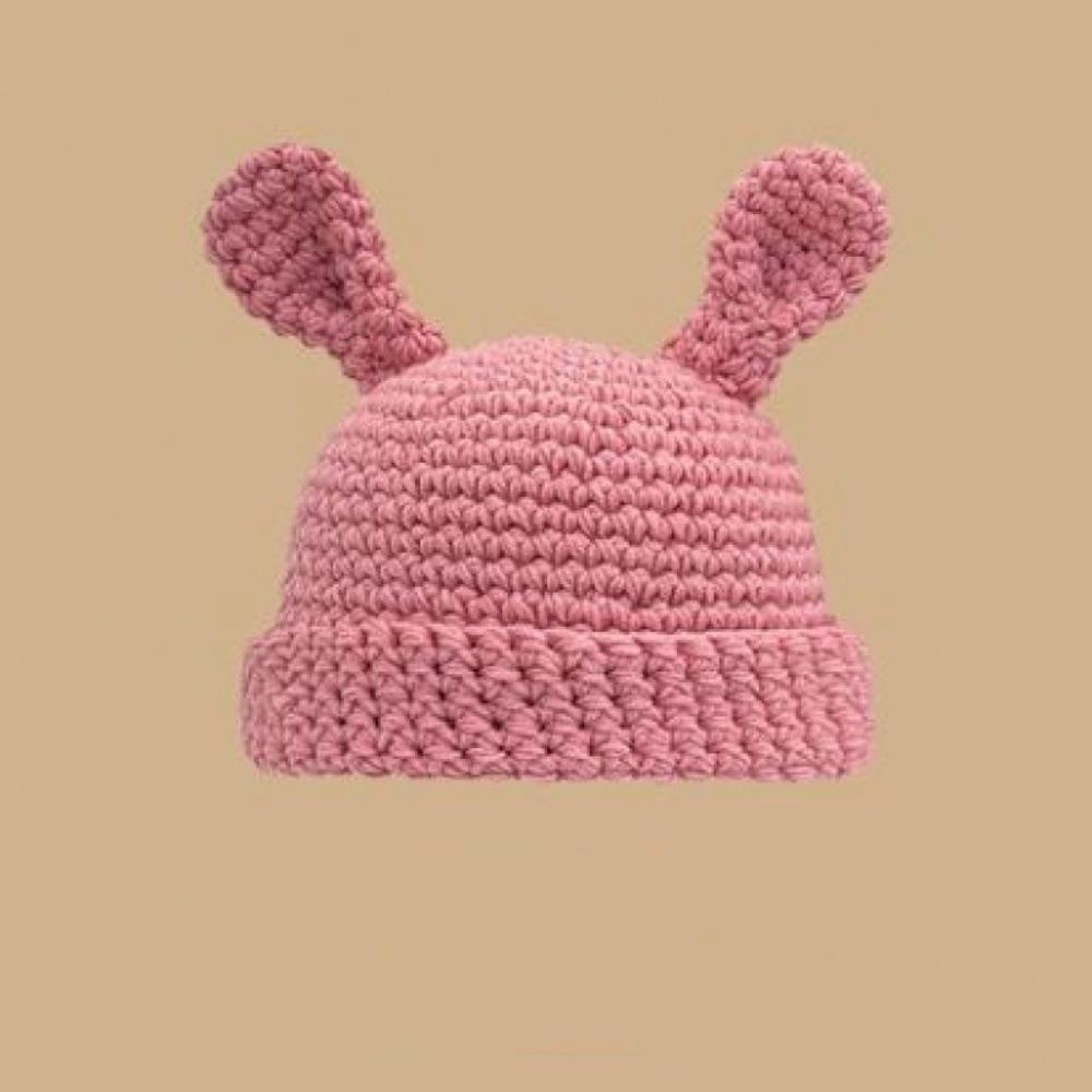 with Ears Cartoon Skullies Beanie Crochet Knit Cap Cute Winter Knitted Hat  Men Women