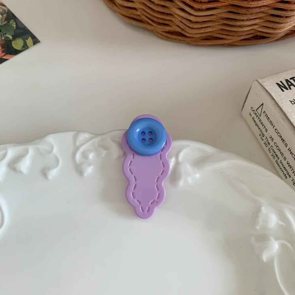 1Pc Multicolor Button Hairpins for Women Girls BB Clip Broken Hair Fixed Clips Korean Bangs Side Clip Colorful Hair Styling Clip