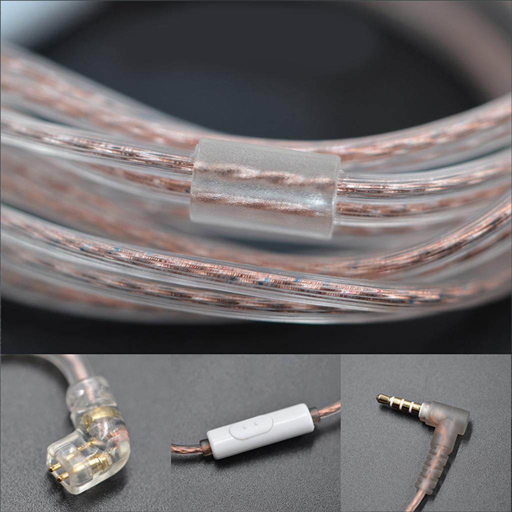 Upgraded 0.75mm Earphone Cord Wires for ZST/ZSR/ED12/ES3/ZS10/ZSN/ZSNPRO Earphone Accessory Clear Sound Transmission