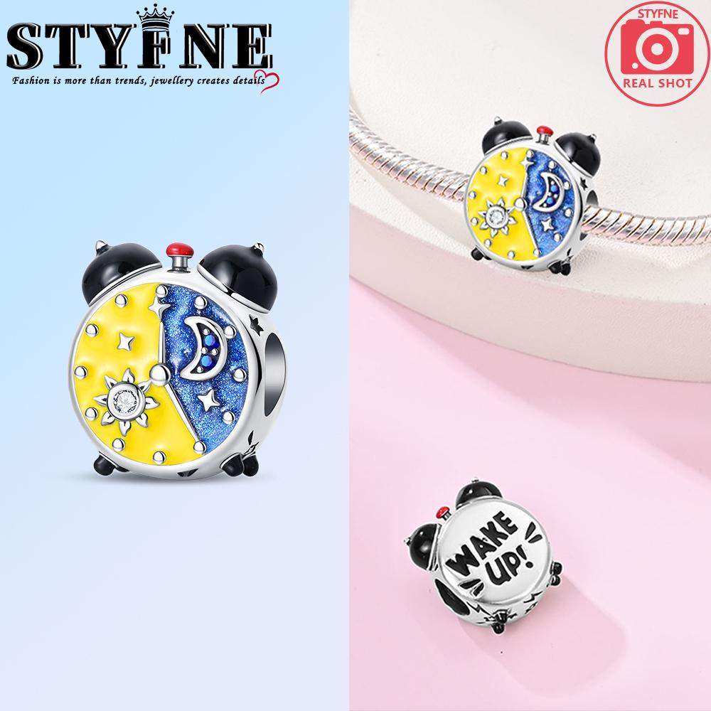 Anniversary Copper Color Breakfast Alarm Clock Beads Exquisite Daily Charms Pendants Fit Original Bracelets Diy Jewelry