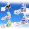 Cute Plush Cat Keychain With Soft Pp Cotton Filling Available In Multiple Colors