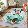 1pc Minnie Pattern Area Rug Soft Flannel Floor Mat for Living Room,Office,Bedroom and Carpet,Sofa Coffee Table Floor Mat