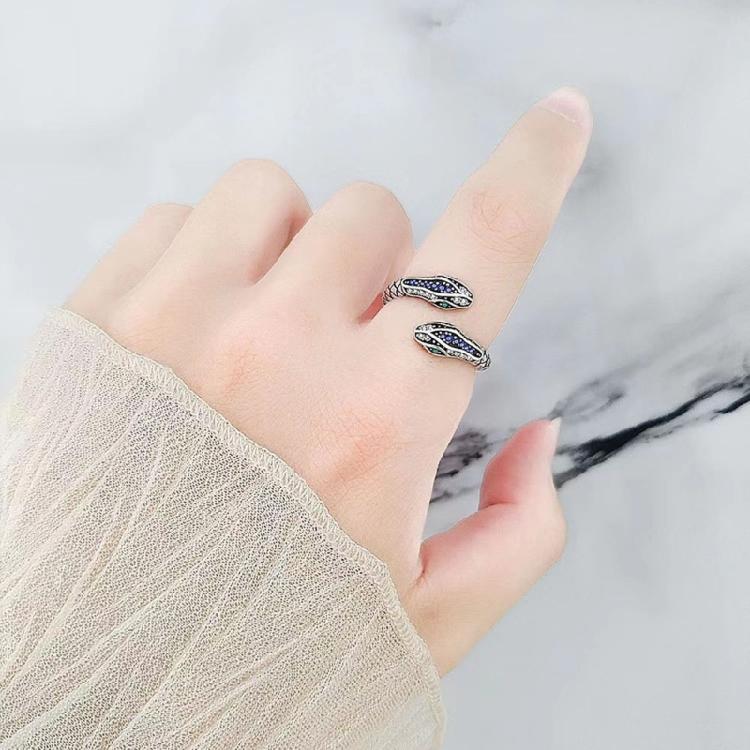 Alloy Open Rings Stacking Rings Vintage Punk Snake Ring Jewelry Accessorie