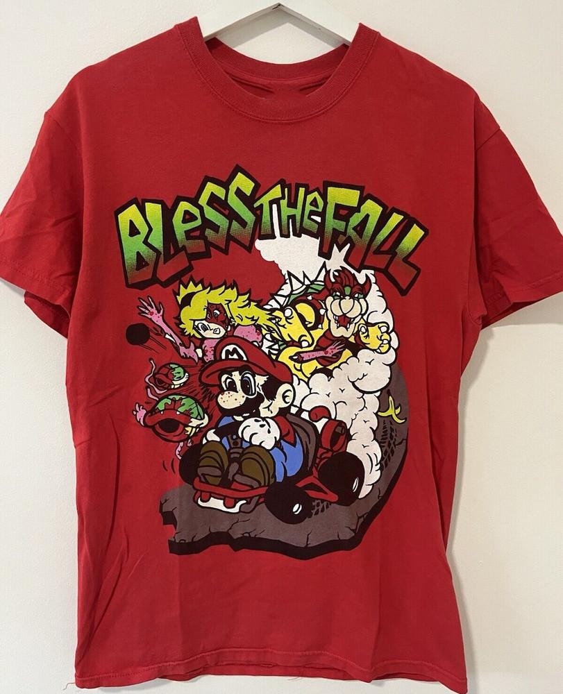 Blessthefall  Mario Kart Short Sleeve Cotton Red All Size TShirt QQ08 Unisex T-Shirt XXXXL