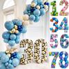 100cm Blank Number Mosaic Balloon Frame DIY 0-9 Filling Box Large Number Foam Board for Birthday Anniversary Party Decoration