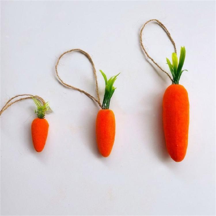 Festival Mini Easter Carrot Hangings Decorations Colorful Artificial Carrots