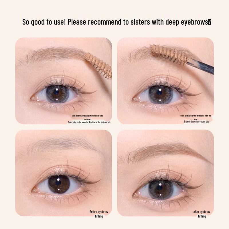 Makeup Xixi Natural Eyebrow Cream: Pure, Wild, 3D, Waterproof, Sweatproof, Long-lasting, Decolorization-resistant.