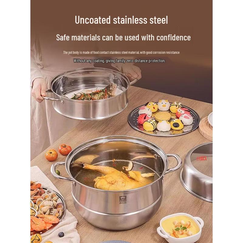 Kangbach 30cm Stainless Steel Steamer Pot