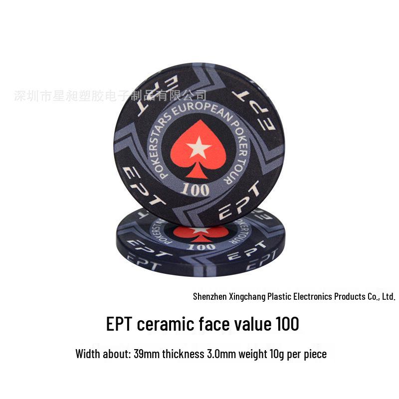 Texas Hold'em Keramiske Mahjong-chips for Kort- og Sjakkrom