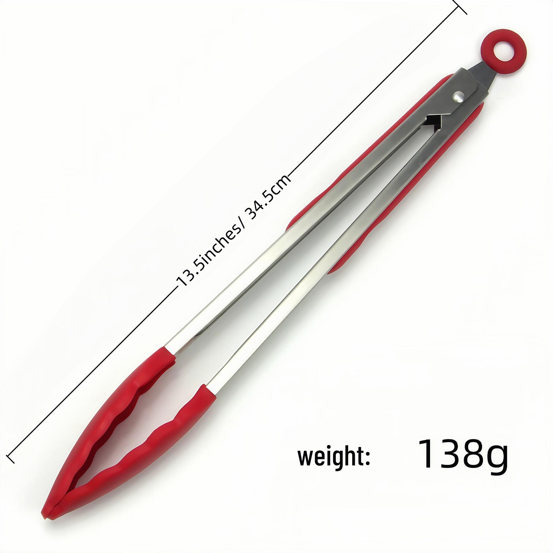 

Силиконовые кухонные щипцы, устойчивые к высоким температурам - Зажимы для барбекю из нержавеющей стали (7, 9, 12 дюймов)