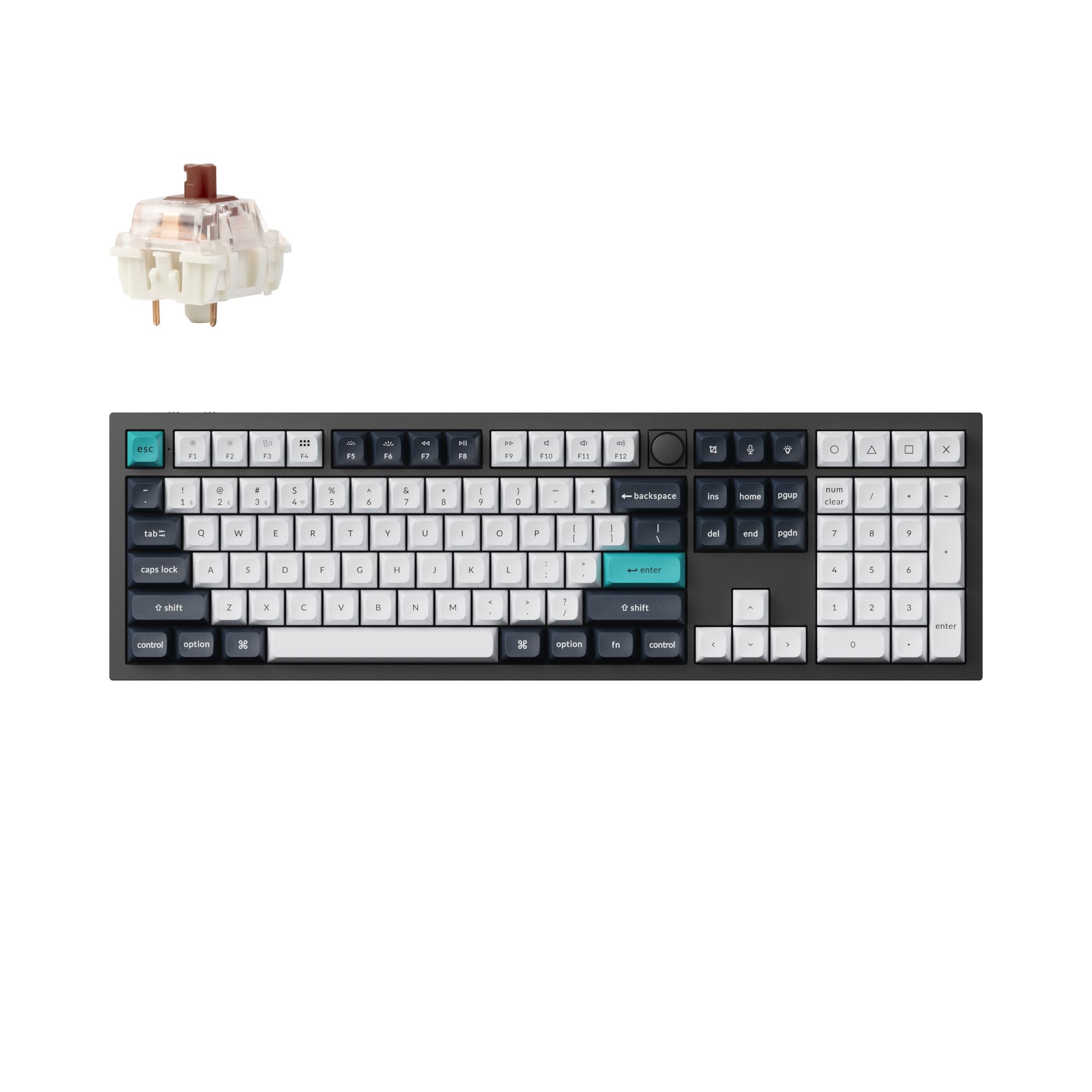 

Q6 Max Бездротова Кастомна Механічна Повнорозмірна US RGB Hot Swap Сумісна Gateron Jupiter Механічна Windows Gateron Jupiter Механічна Коричнева Вісь []Keychron