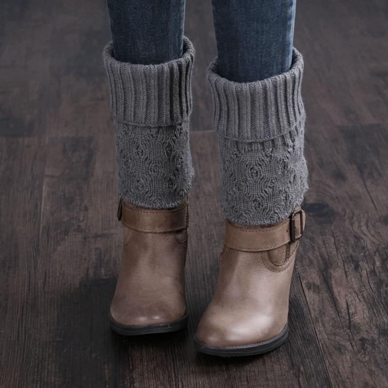 Middle Tube Socks Cute Pile Socks Autumn Knitted Twisted Design Warm Soft Elastic Cuff for Daily Wear Casual Outfits Home School Cold Weather