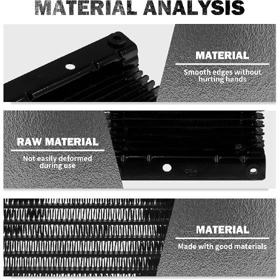 HDBUBALUS Motorcycle Oil Cooler Radiator Fit for Harley Touring Road King Road Electra Street Glide FLHR FLHTC 2009-2016