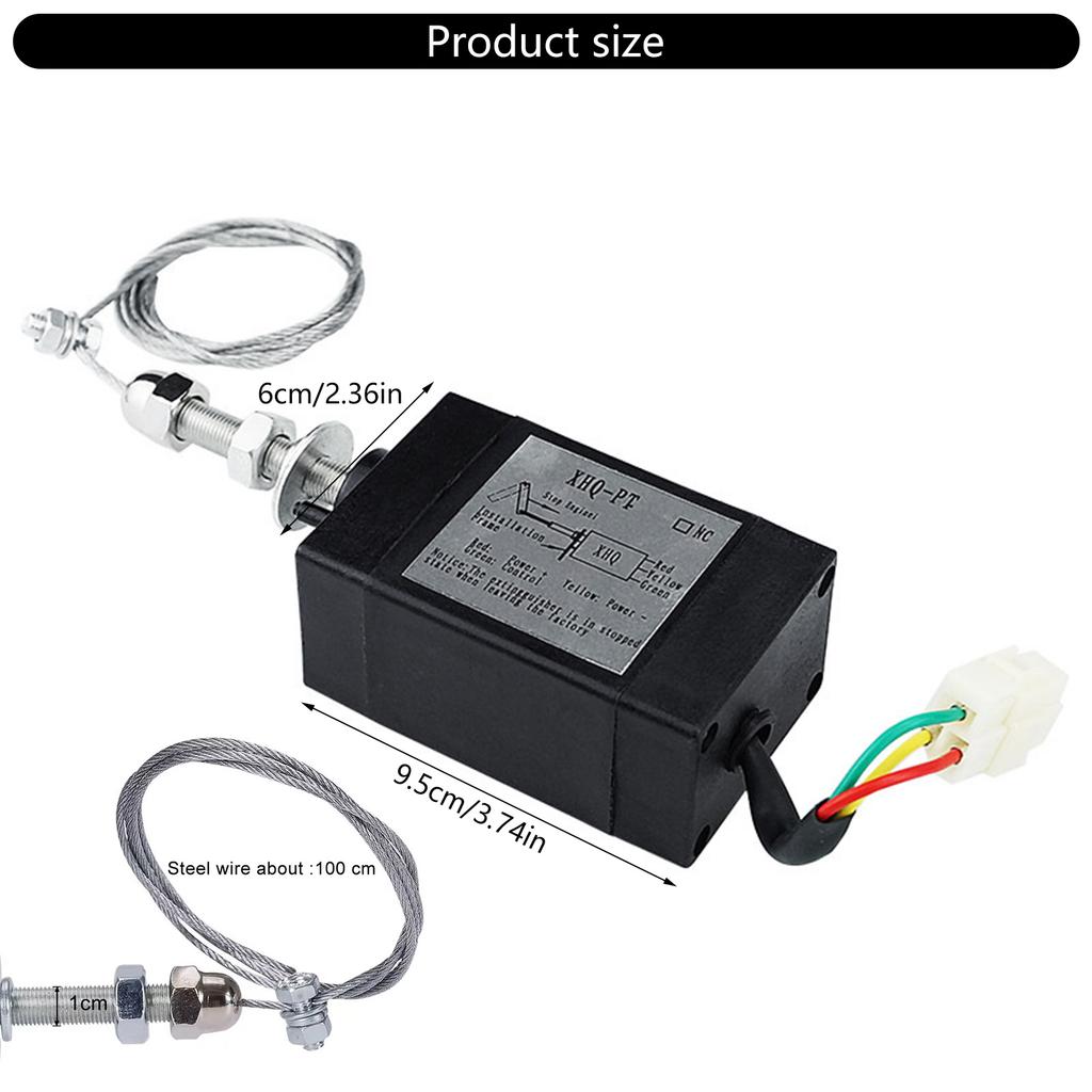 Diesels Engine Stop Solenoid Stoppage Control 12V/24V Electric Valves Suitable for Energy Saving Motor Management Safety
