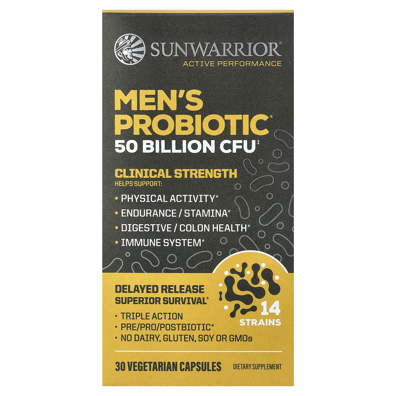 

Sunwarrior, Men s Probiotic, 30 Veggie Capsules