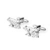 Mens Shirt Cufflinks Business Suit Cuff Links Bear Silver Jewelry