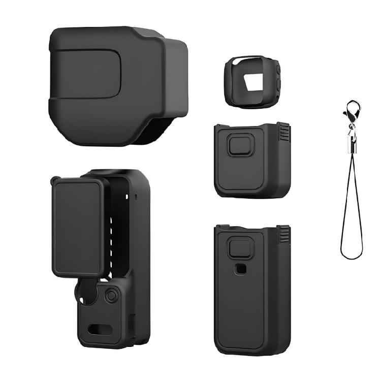 Button Clearance Camera Cover Kit, Silicone Split Sleeve Set for Pocket 4P Camera Carry, Bag Use, Storage, and Travel
