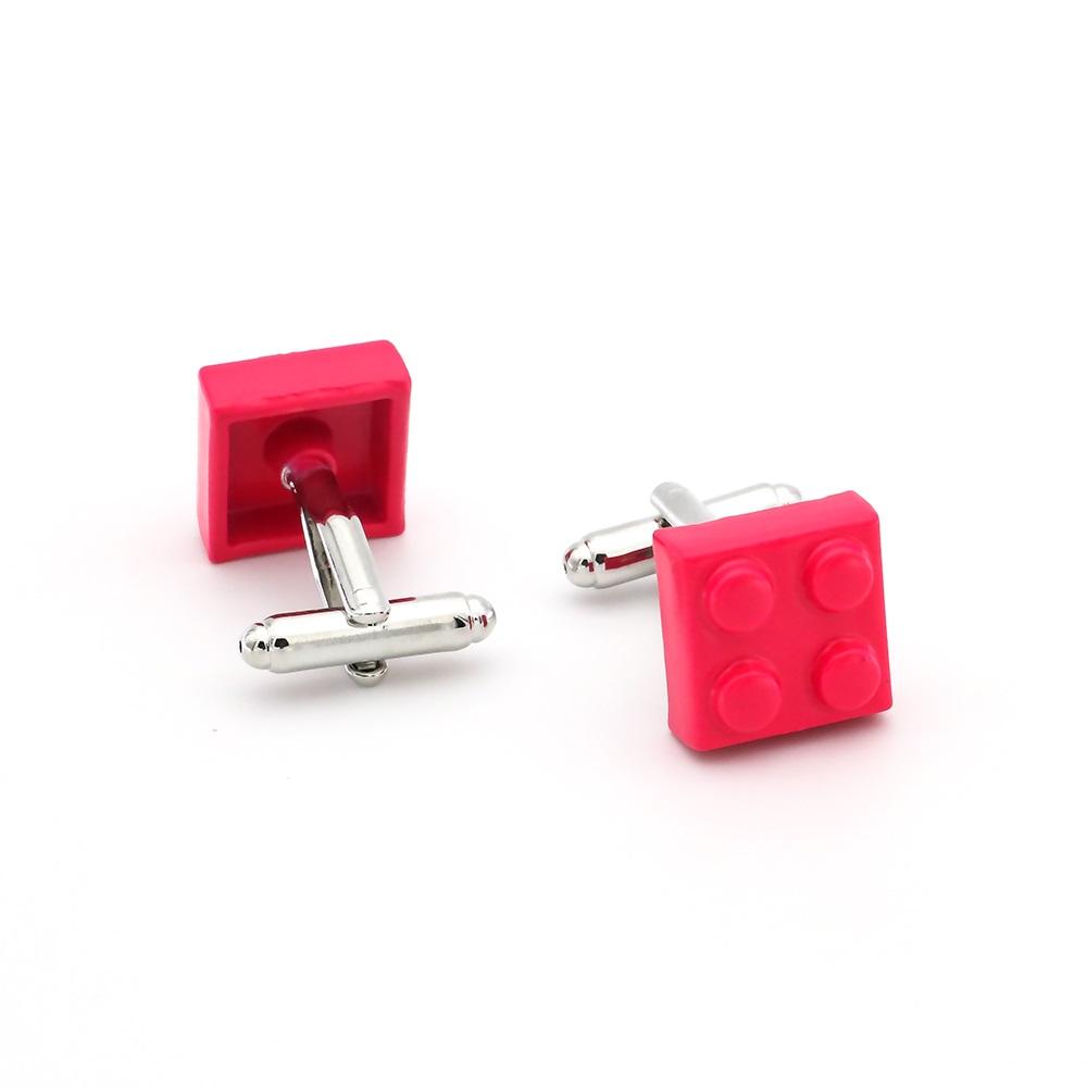 Gemelli Blocco Design Mattoncini Multicolore Blu Rosso Nero 9 Opzioni di Colore Rame Novità Gemelli Grossista Dettaglio