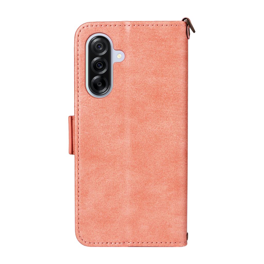 For Samsung Galaxy A15 5G/4G Leather Case Magnetic Closure Wallet Stand Phone Cover with Crossbody Strap