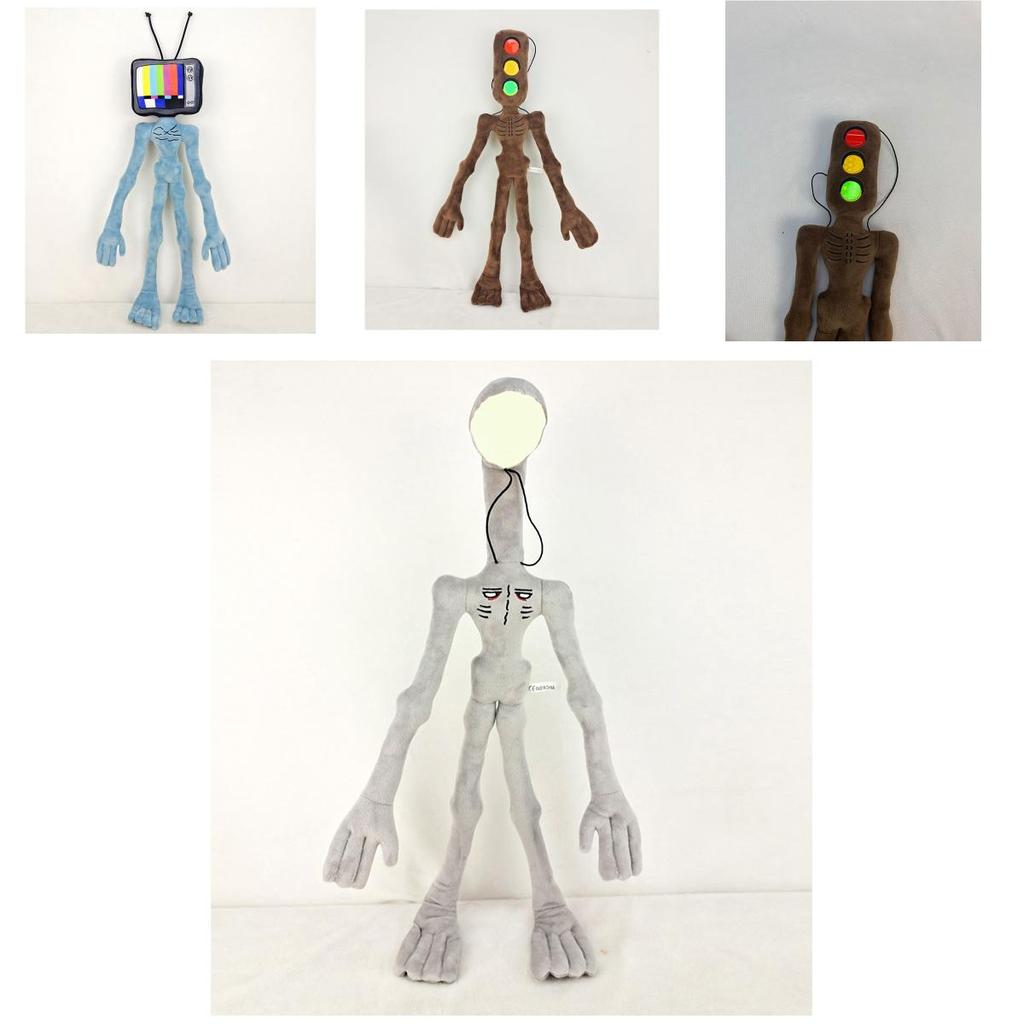 Cuddly 21" Anime Scp Siren Head Plush Toy Bendable Doll For Horror Fans