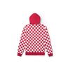 Vans Bluza męska z kapturem w szachownicę czerwono-biała VN0A4BQZW13