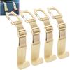 Amooca Anti-drop Car Headrest Hooks 4 Pack Seat Organizer for Bags