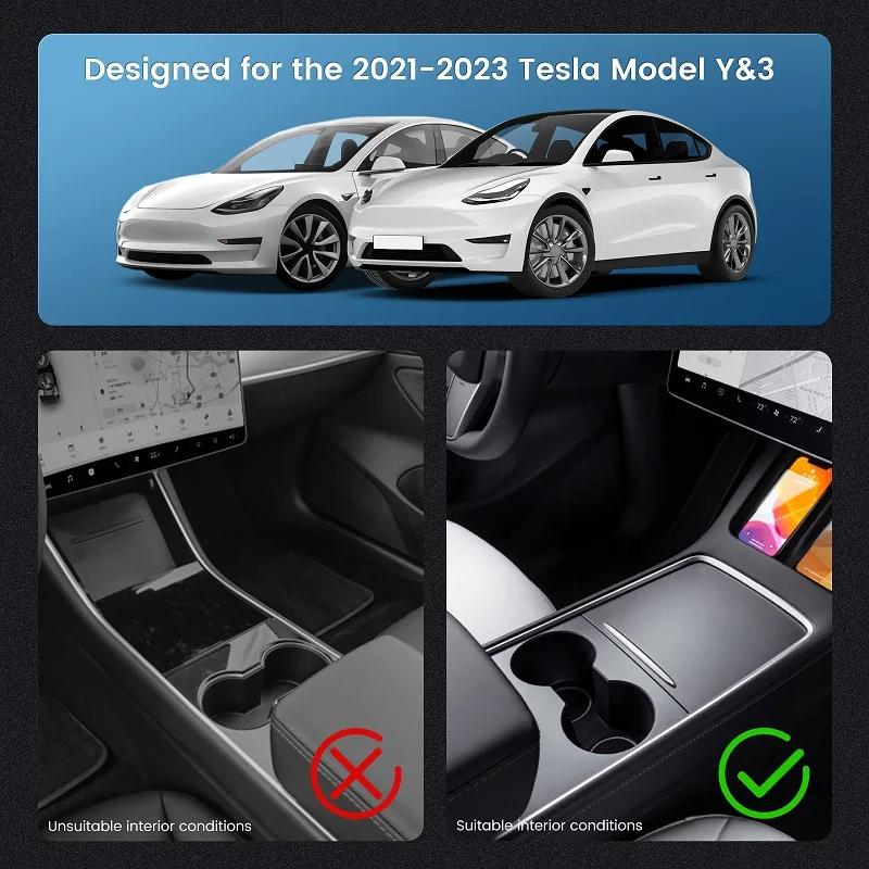 For Tesla Model Y&3 2025 2025 2025 Car USB Shunt Hub 27W Fast Charging Docking Station Center Console Adapter Type-C Accessories