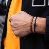 Pig & Hen Brontide 4 Bracelet - Tiger Eye X Black