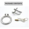 304 Stainless Steel Urethral Chastity Cage Male CB Lock 3 Ring Sizes Metal Catheter BDSM Training Restraint Adult Toy for Men