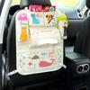 Animation Backseat Car Organizer Mats Back Seat Organizers Storage Bag Tissue Holder For Kids Car Seat Travel Road Trip Essentials