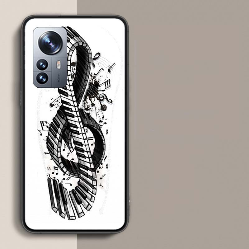 

Музыкальный чехол для телефона с клавишами пианино для Xiaomi Poco X3 NFC X4 GT M3 M4 M5 M5S X7 X6 X5 F6 Pro F5 F4 Mi F3 F2 Чехол TPU Capa Coque Clea Xiaomi Poco X3(Pro)