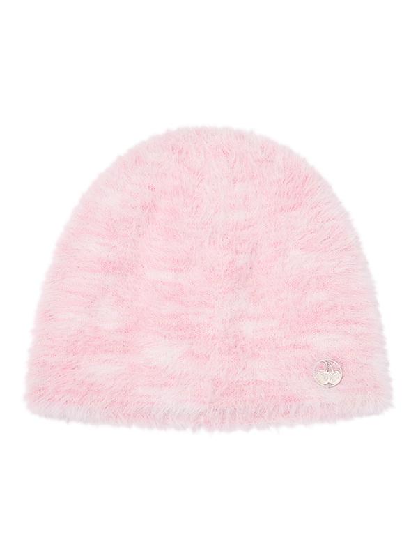 KIRSH Mohair Metal Logo Beanie [Pink]