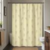 Cute Floral Print Shower Curtain Yellow Waterproof Bathroom Shower Liner Fabric Curtain Tapestry Decor for Home Bath Spa Spring